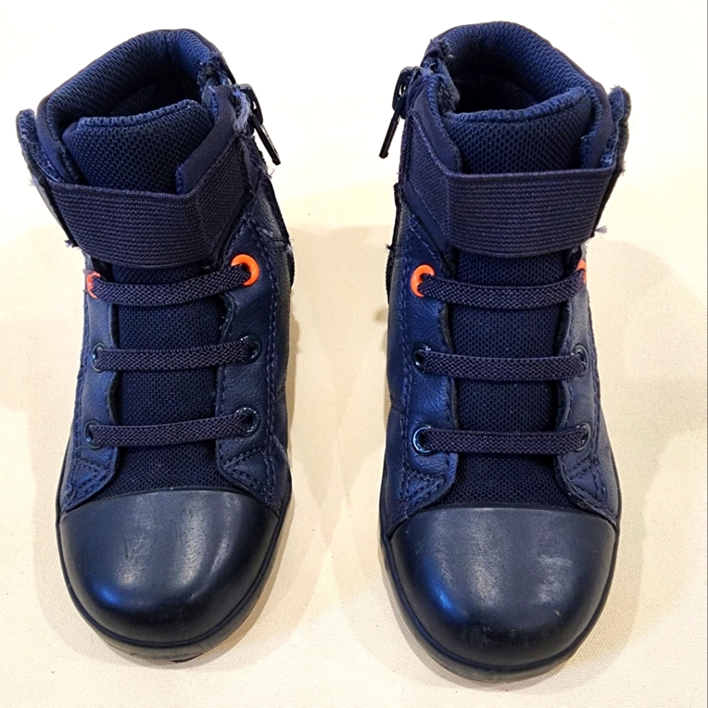 size 9, Cat And Jack Blue High top No lace Sneaker